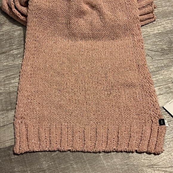 Echo Metallic Chenille Muffler Scarf Light Pink - Picture 8 of 9